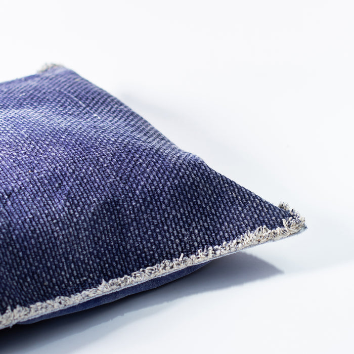 Small Filled Indigo Cushion