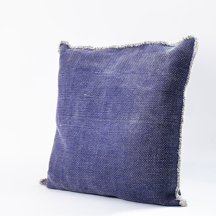 Large Filled Indigo Cushion