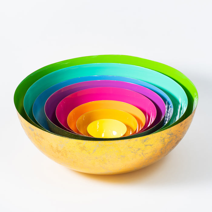 Set of Eight Rainbow Bowls