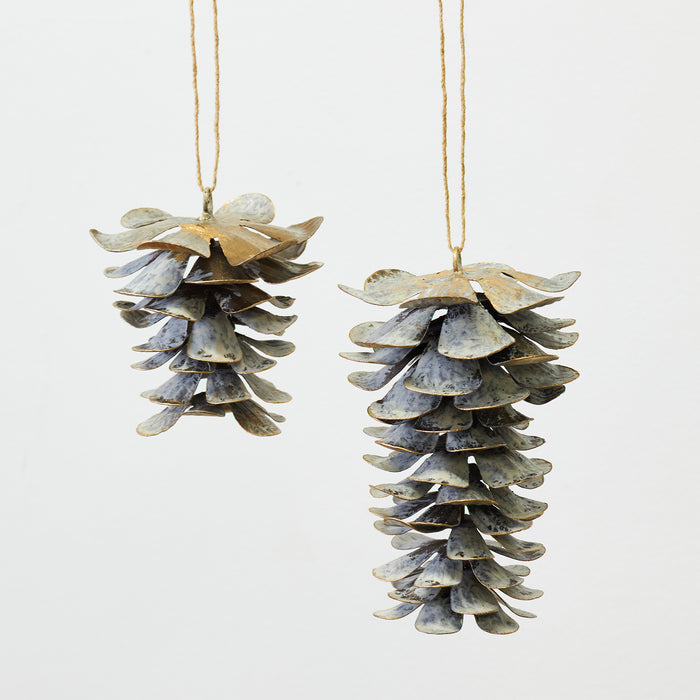 Set of Two Hanging Pine Cones