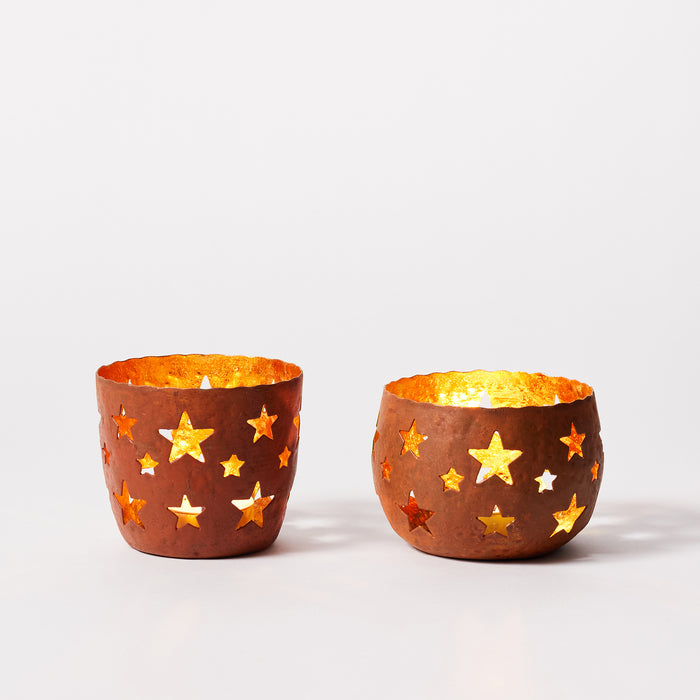 Set of Two Star Votives