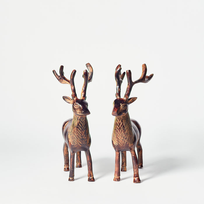 Set of Two Large Standing Stags
