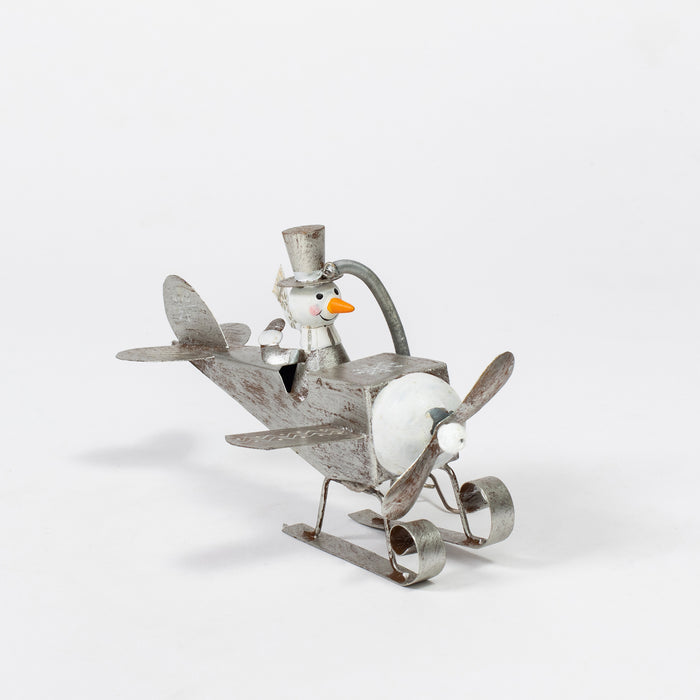 Silver Snowman Seaplane Hanger