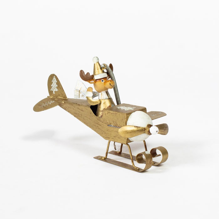 Gold Reindeer Seaplane Hanger