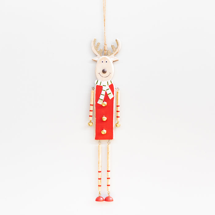 Large Wooden Reindeer Hanger