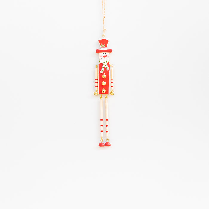 Small Wooden Snowman Hanger