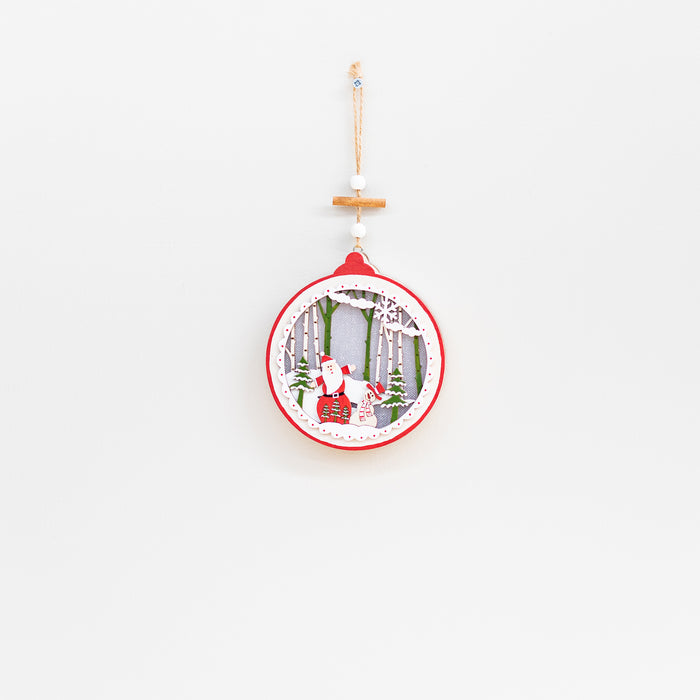 Santa/Snowman Sm.Bauble Hanger-L: