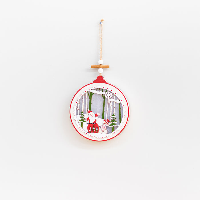 Santa/Snowman Lg.Bauble Hanger-L