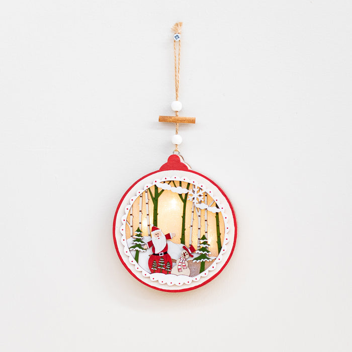 Santa/Snowman Lg.Bauble Hanger-L