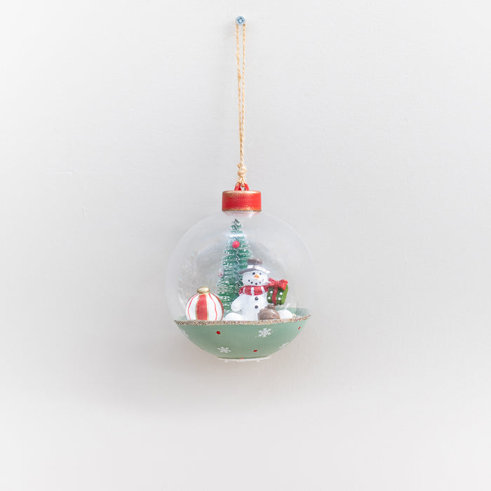 Sm. Snowmen Baubles Hanger-Light