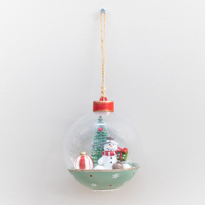 Lg.Snowmen Baubles Hanger-Light