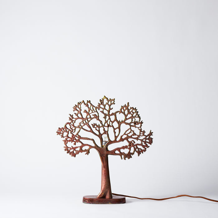 Sm.Tree of Life Lamp-Oxidised Copp.