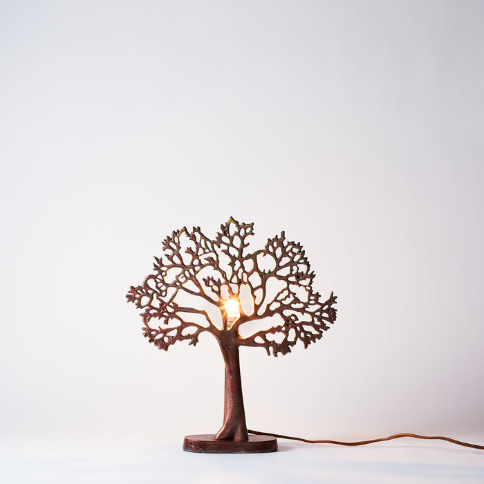 Sm.Tree of Life Lamp-Oxidised Copp.