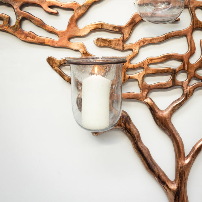 Mega Wall Tree 7 Votives-Ox.Copper