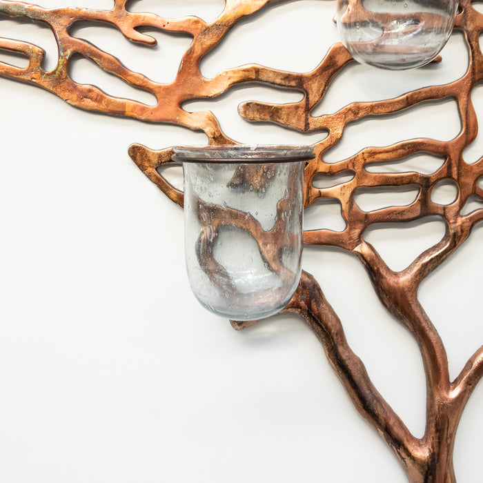 Mega Wall Tree 7 Votives-Ox.Copper