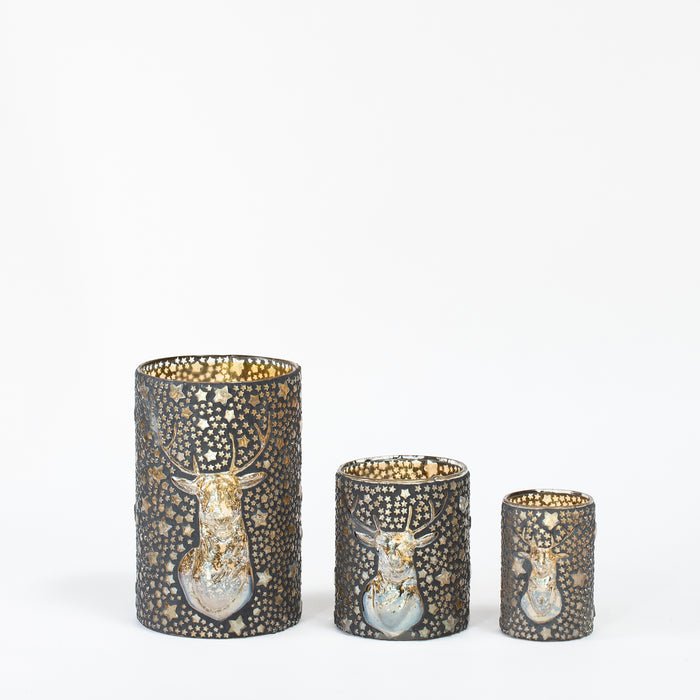 Medium Stag Votive with Stars