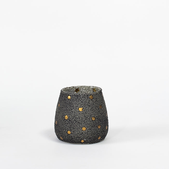 Small Stars Votive - Black