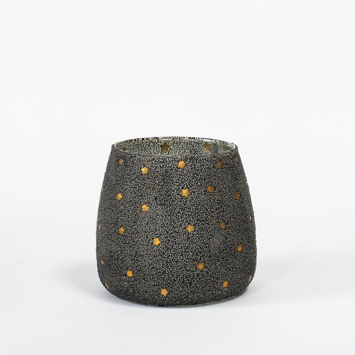 Medium Stars Votive - Black