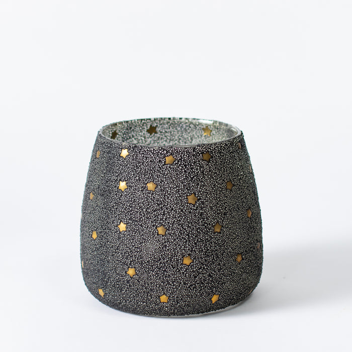 Large Stars Votive - Black