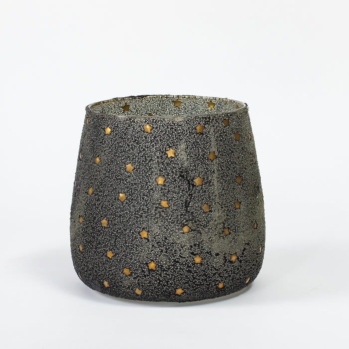 Large Stars Votive - Black