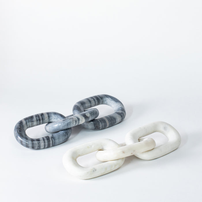 Oval Chain Links - Grey