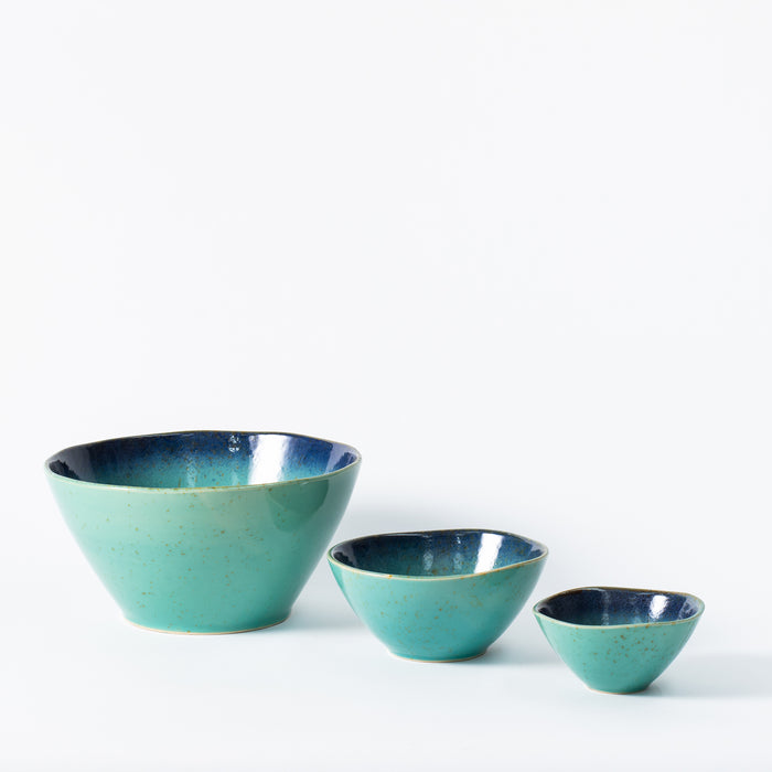 Large Deep Bowl - Aqua