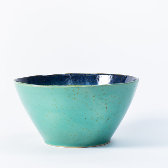 Large Deep Bowl - Aqua