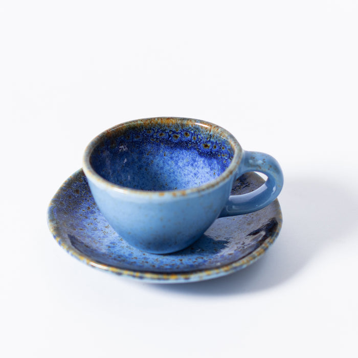 Espresso Cup and Saucer - Azure