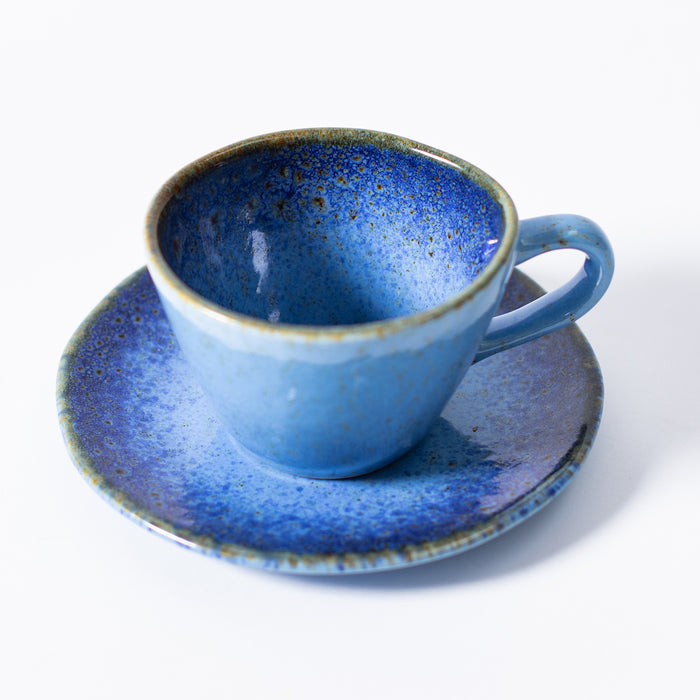 Tea Cup and Saucer - Azure