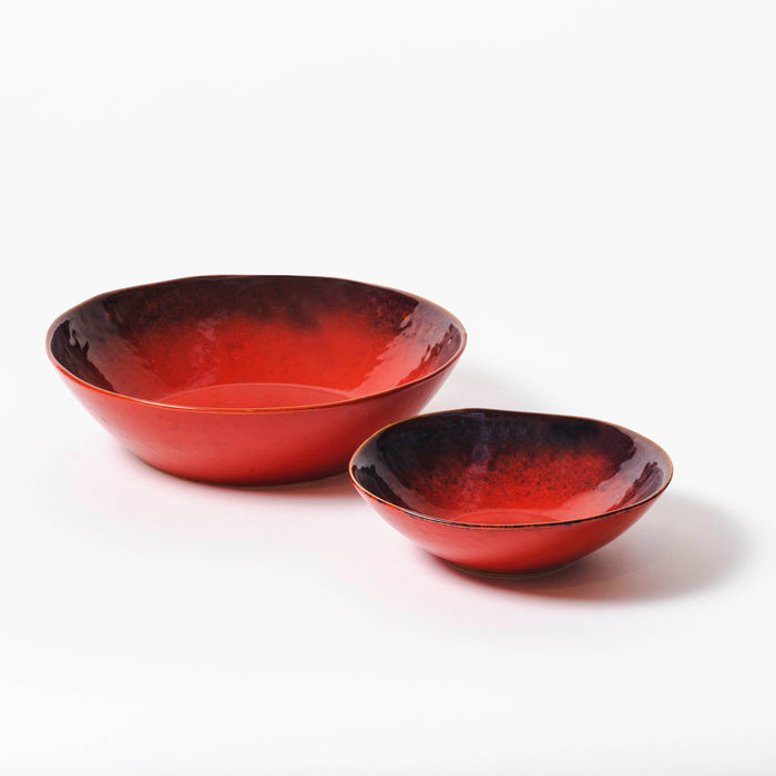 Small Shallow Bowl - Red