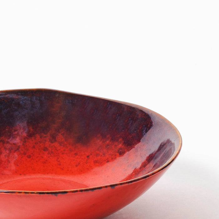 Small Shallow Bowl - Red