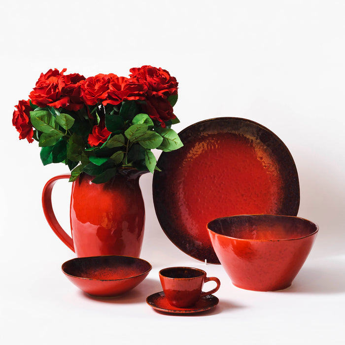 Small Shallow Bowl - Red