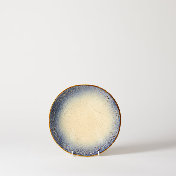 Small Plate - Ivory /Blue