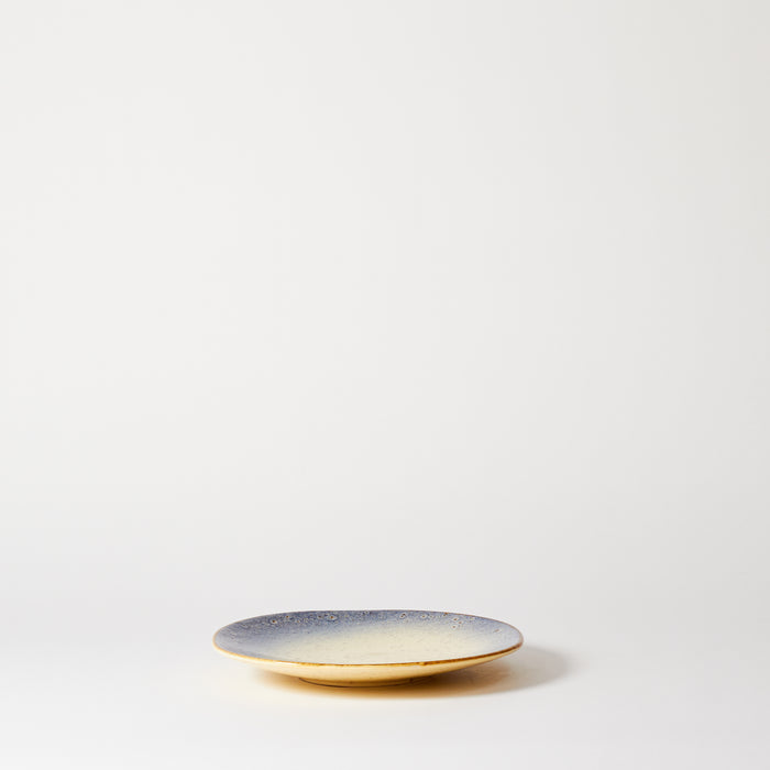 Small Plate - Ivory /Blue