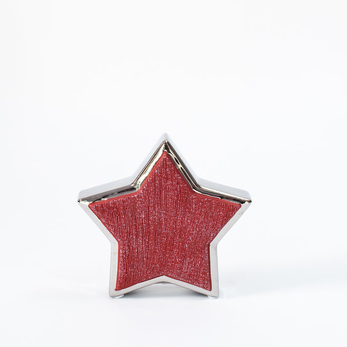 Small Outlined Star - Red