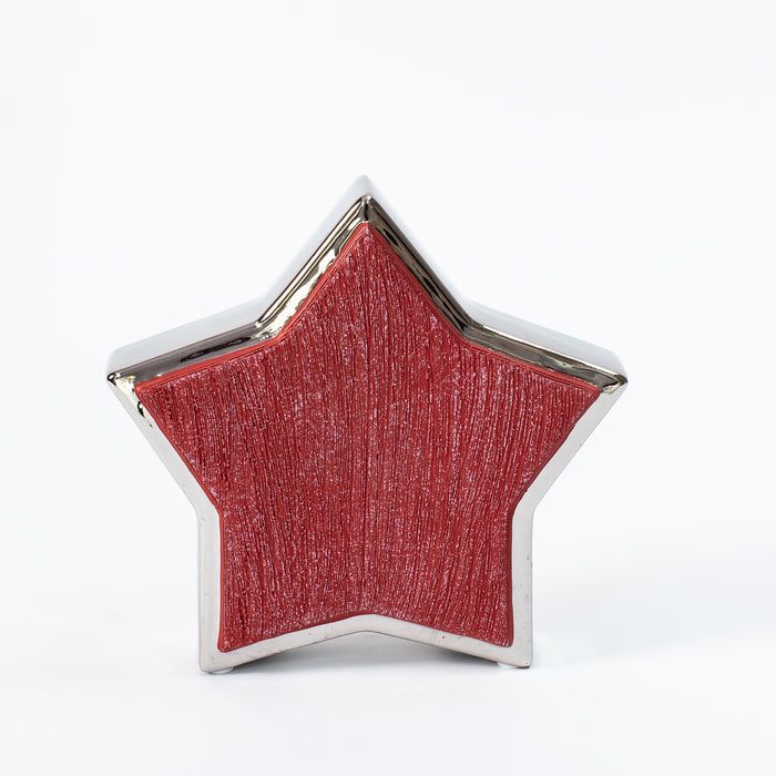 Medium Outlined Star - Red