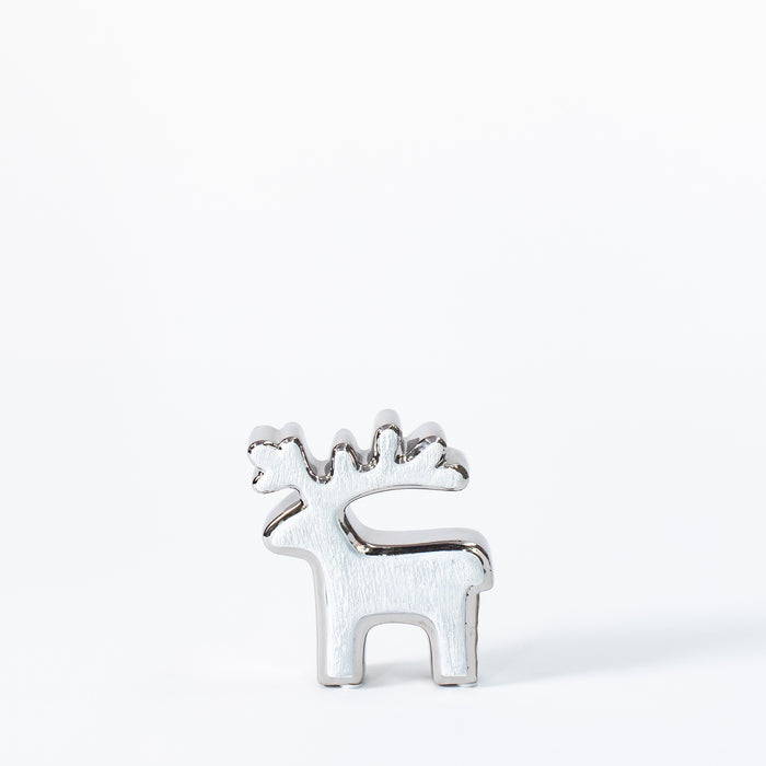 Ex.Small Outlined Reindeer - White