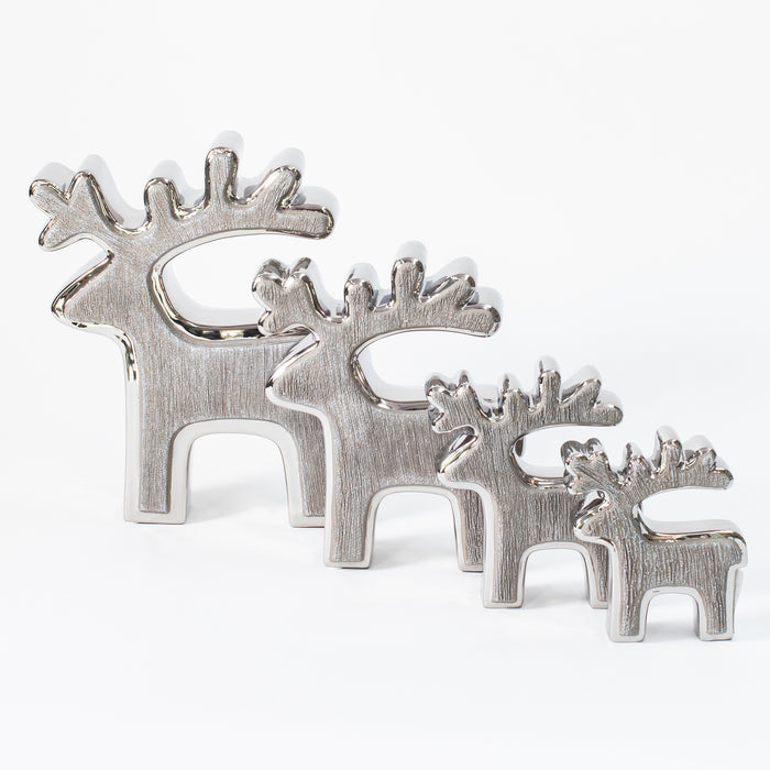 Small Outlined Reindeer - Grey