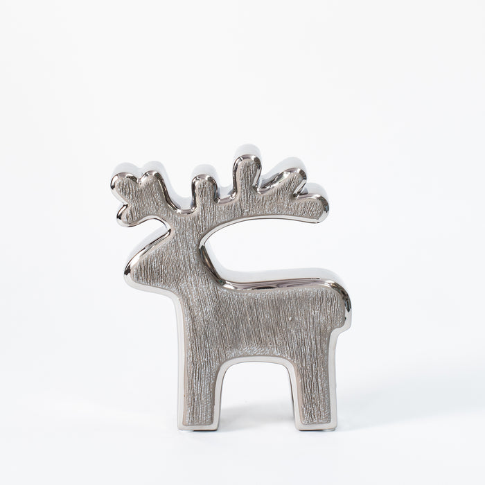 Medium Outlined Reindeer - Grey