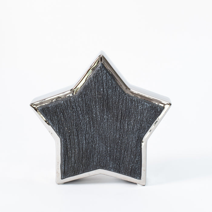 Medium Outlined Star - Charcoal