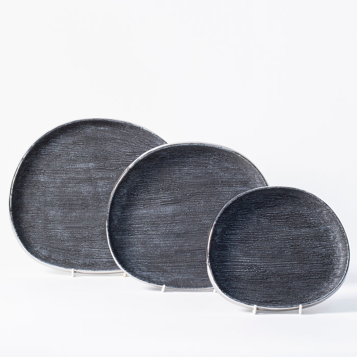 Large Low Dish - Charcoal