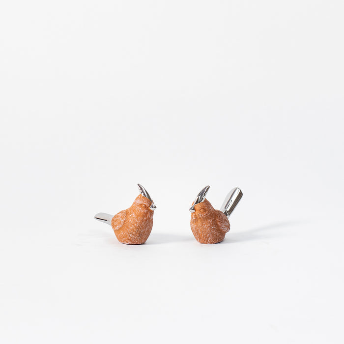 Small Pair of Song Birds-Terracotta