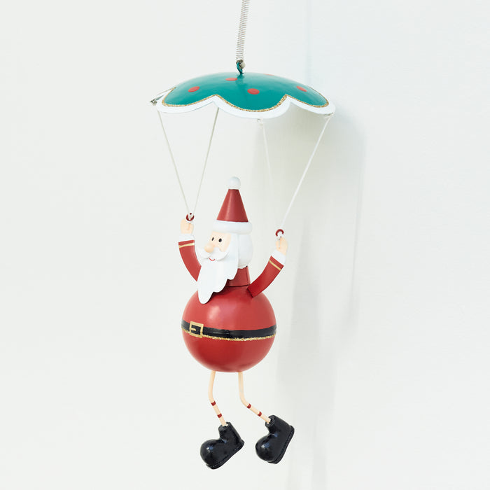 Metal Parachute Hanger with Santa