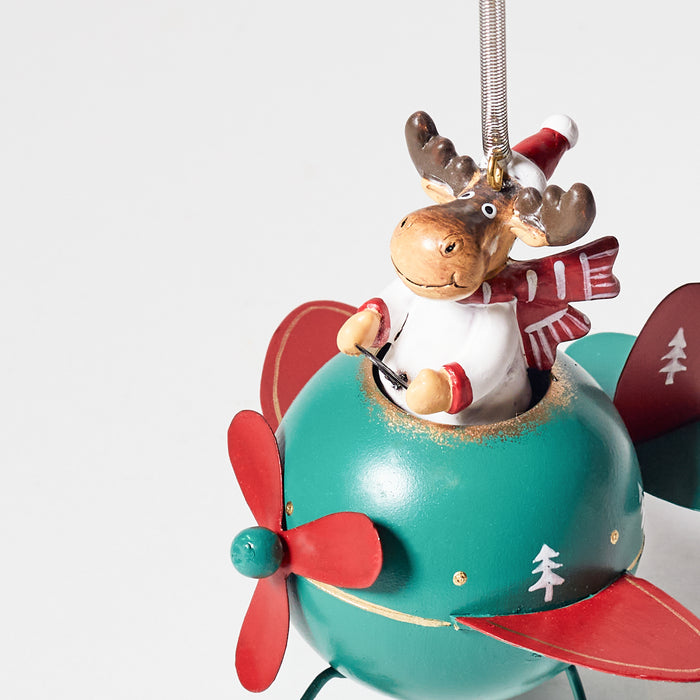 Spring Plane Hanger with Reindeer