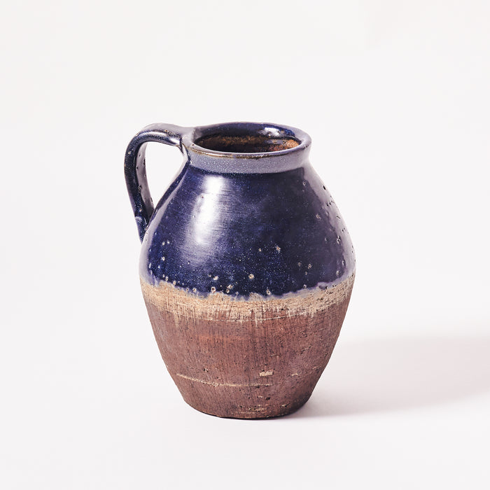 Small Handled Vase - Midnight Blue