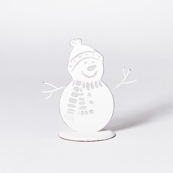 Small Snowman on Plinth