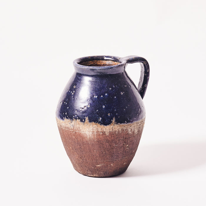 Small Handled Vase - Midnight Blue