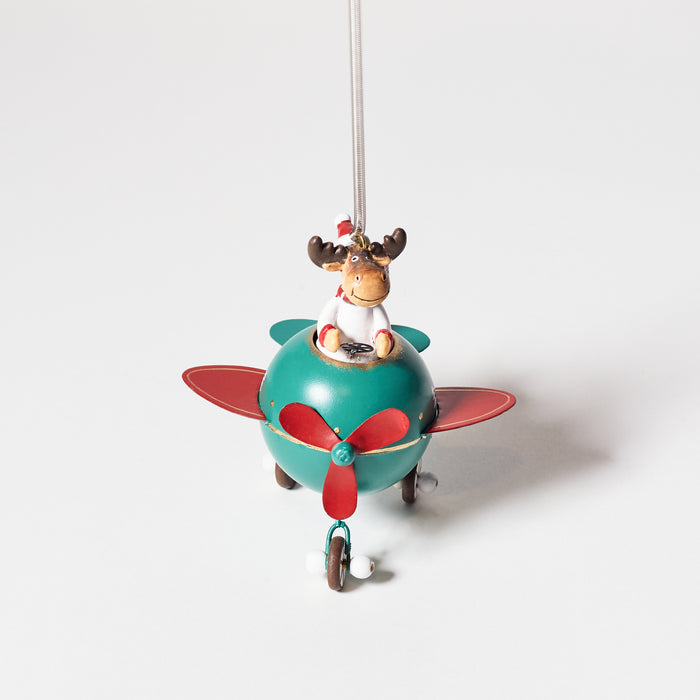 Spring Plane Hanger with Reindeer