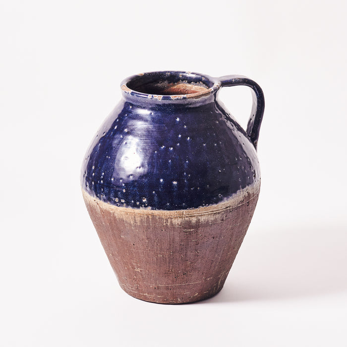 Large Handled Vase - Midnight Blue