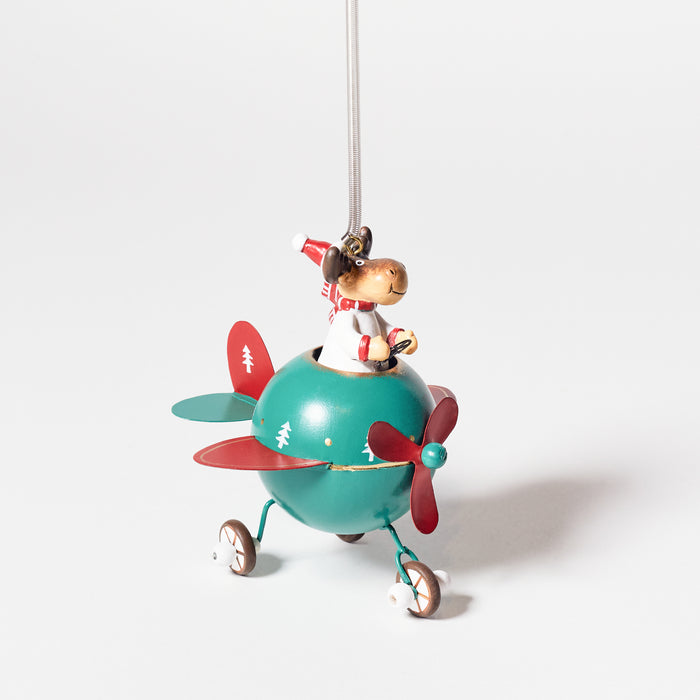 Spring Plane Hanger with Reindeer